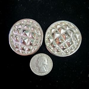 Silver 80s Earrings